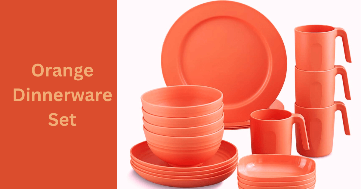 Orange Dinnerware Set