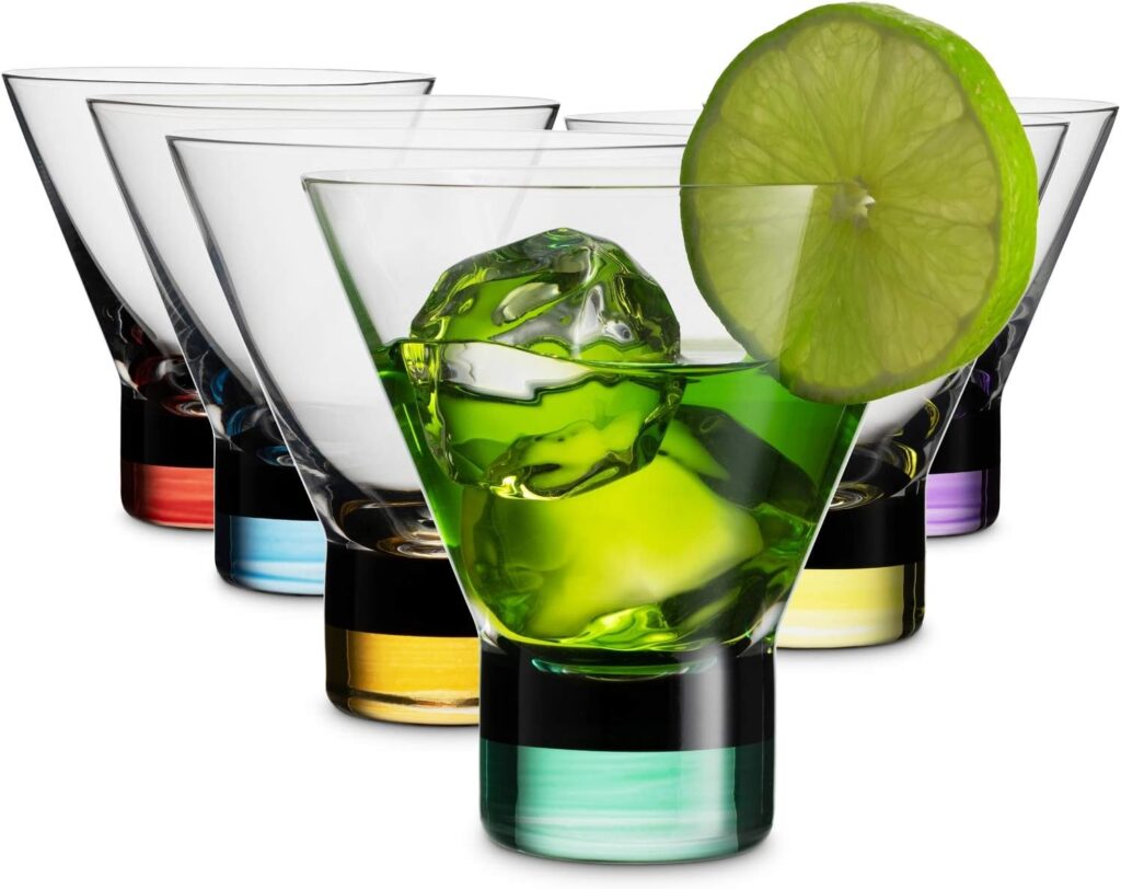 MITBAK Martini Glasses 8 OZ (Set of 6) 