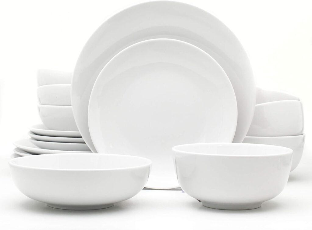 Euro Ceramica Essential Collection Porcelain Dinnerware 