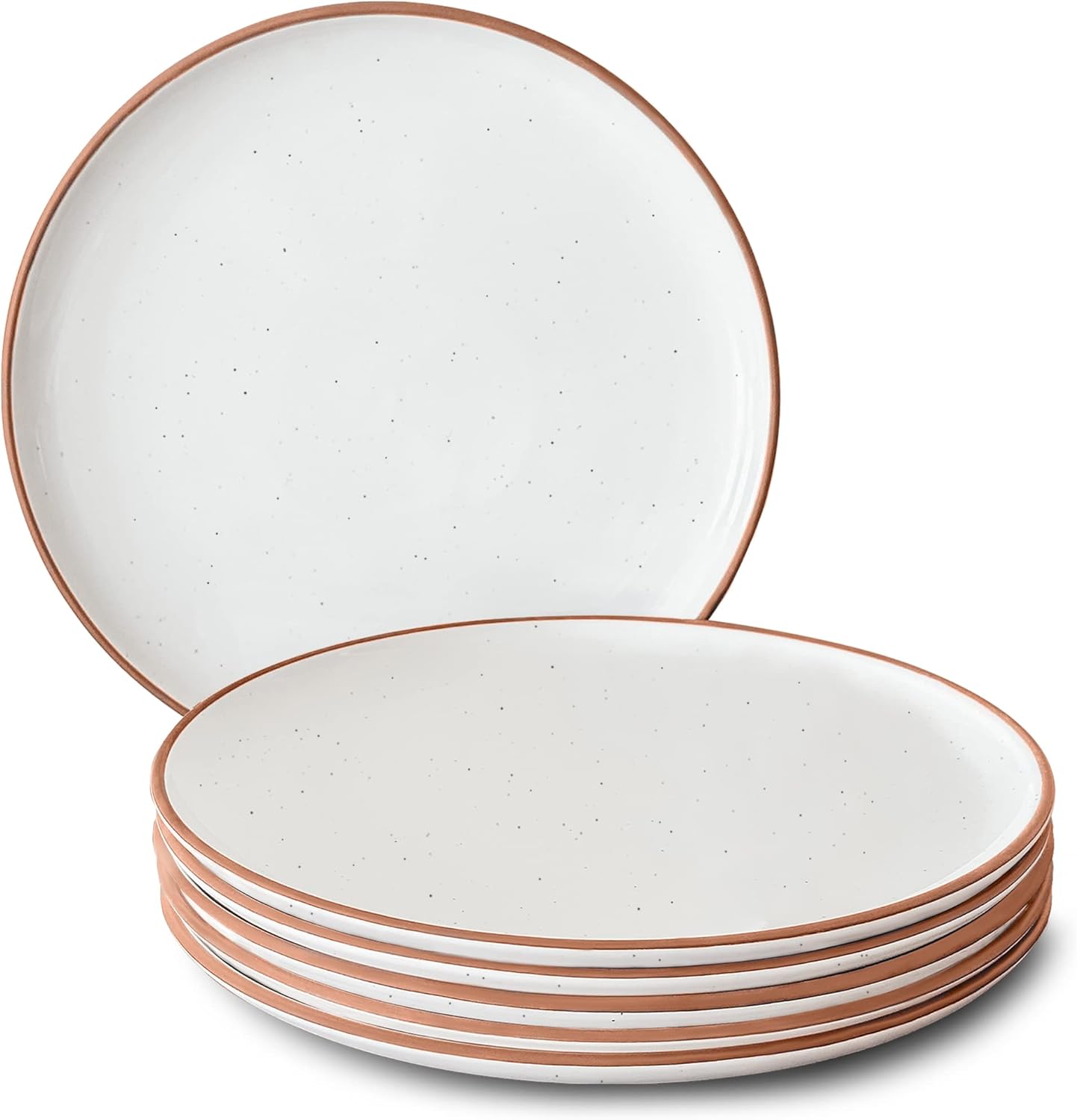 Mora Ceramic Dinner Plates Set of 6, 10-inch Dish Set