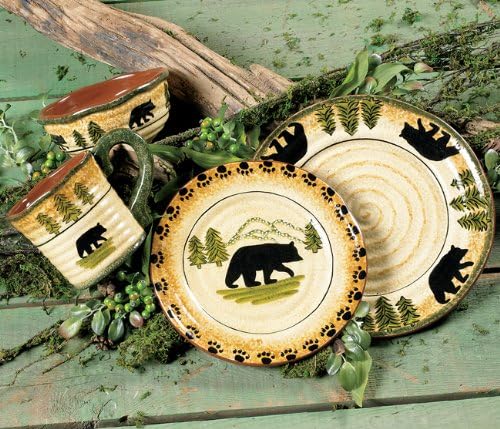 Black Bear 16pc Dinnerware Set