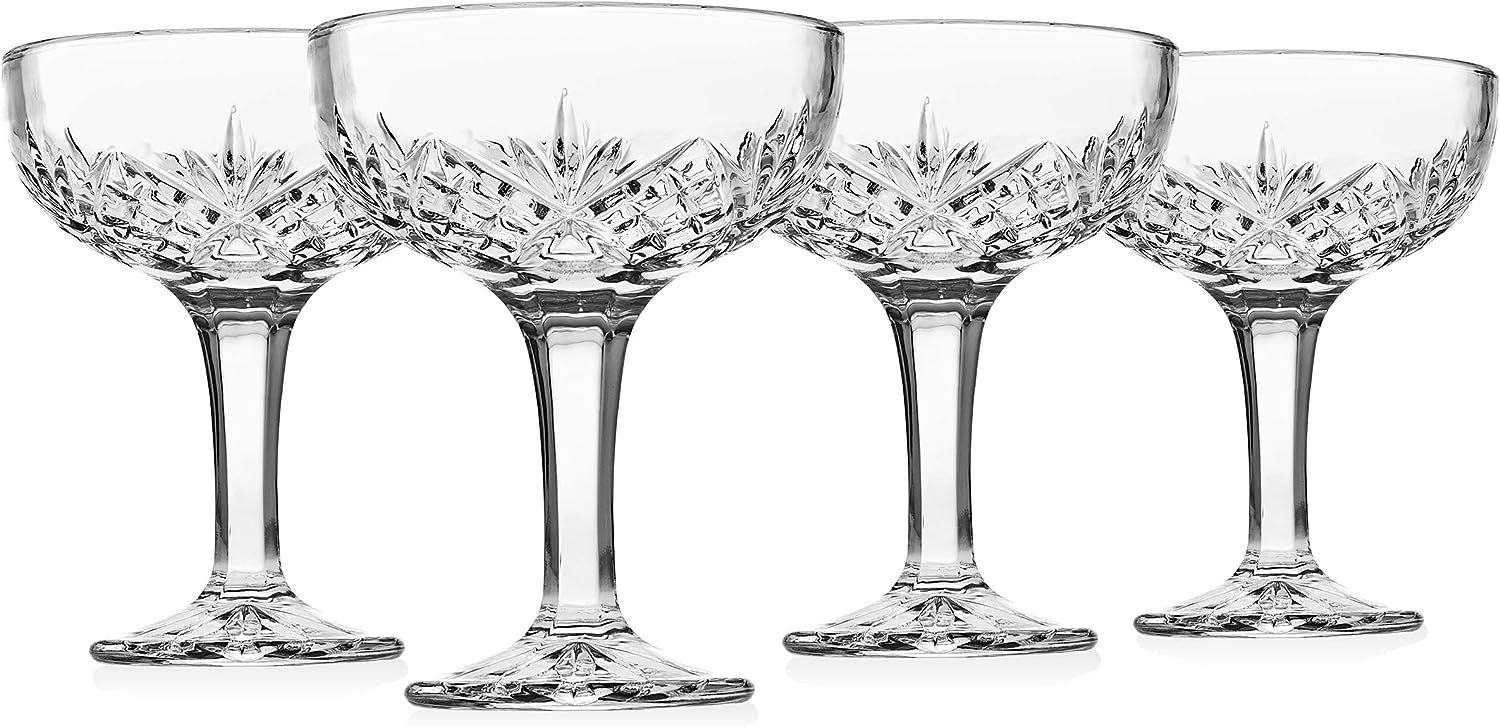Godinger Champagne Coupe Barware Glasses