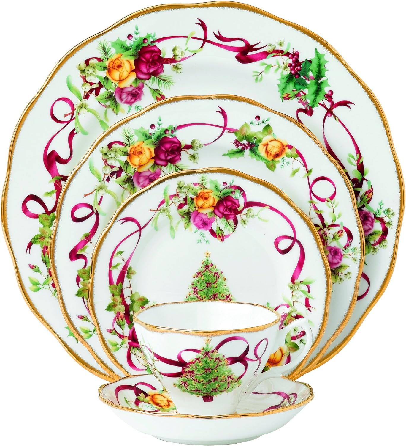 Royal Albert Old Country Roses Christmas Tree Place